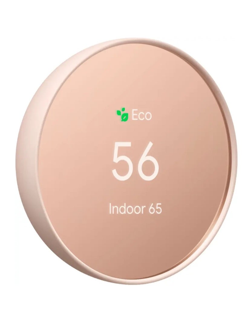Google - Nest Smart Programmable Wifi Thermostat Sand - Image 1