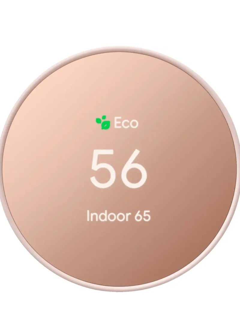 Google - Nest Smart Programmable Wifi Thermostat Sand - Image 1