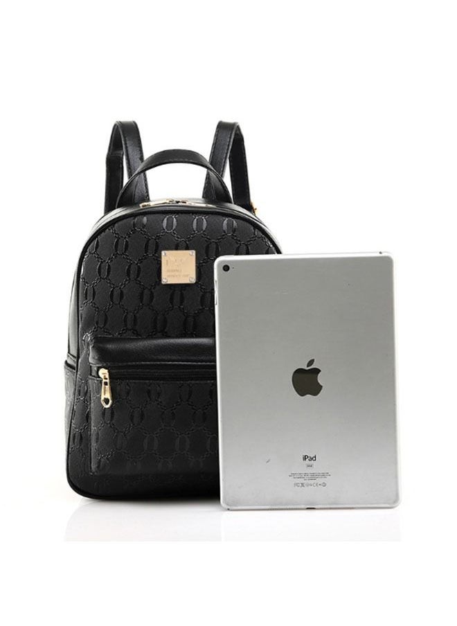Arabest - 4pcs Ladies Youth Backpack Set Messenger Bag Pu Leather Lightweight Large Capacity Suit - Image 1