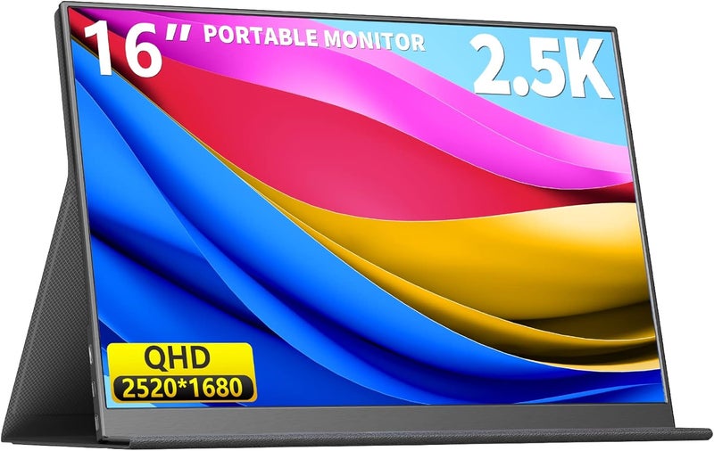 MAGICRAVEN Wired Portable Monitor for Laptop, 15.6" Portable Monitor - 1080P FHD Second Screen for Home & Office - Image 1