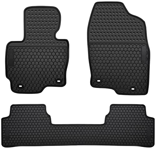 Ucaskin Car Floor Mats Custom Fit for Mazda CX 5 CX-5 SUV 2013 2014 2015 2016 Odorless Washable Rubber Foot Heavy Duty All Weather Car Floor Liner-Black - Image 1