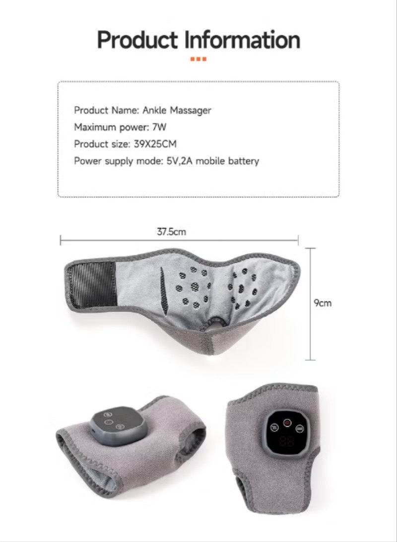 Portable Foot Massager with LCD Screen - Ankle Heater Featuring Temperature Visualization, 1800mAh High-capacity Battery, Adjustable Intensity Levels, Low Noise, and Type-C Charging Port. Suitable for Office Workers, Those Who Stand for Long Periods - Image 4