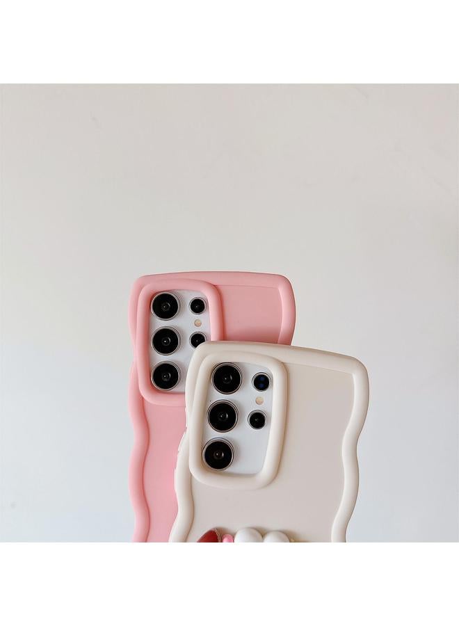 S-TOP Case For Samsung Galaxy A05s / F14 / M14 4G Cartoon Sausage Mouth TPU Phone Case with Bead Chain - Image 3