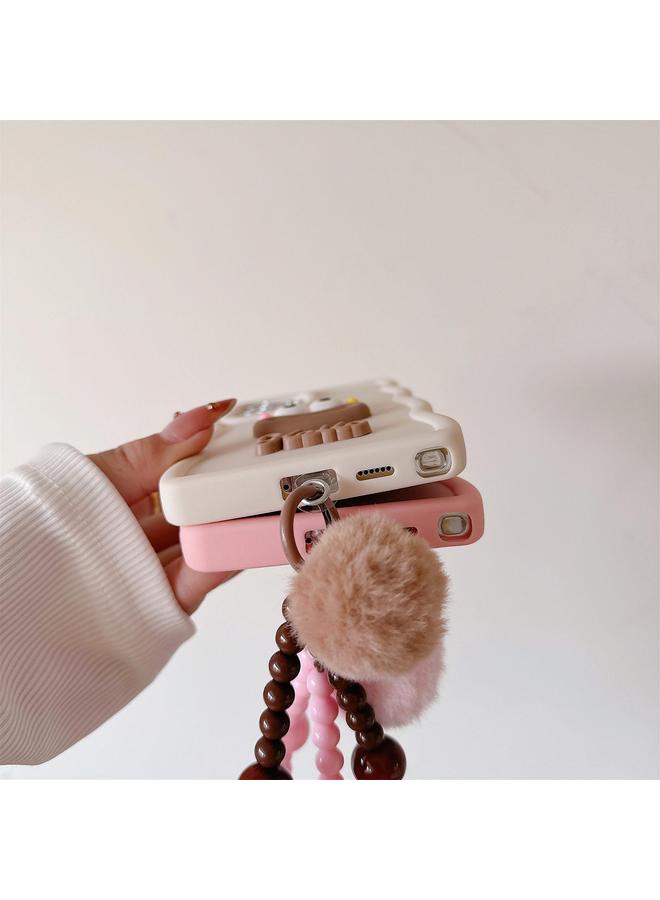 S-TOP Case For Samsung Galaxy A05s / F14 / M14 4G Cartoon Sausage Mouth TPU Phone Case with Bead Chain - Image 5