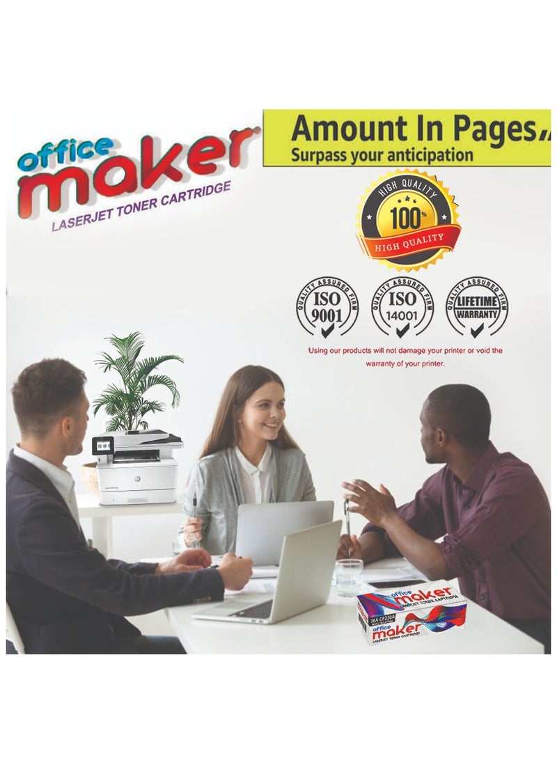 أوفيس ميكر Office maker High Grade Toners for HP 410A CF410A CF411A CF412A CF413A for Color Laserjet Pro MFP M477fnw M477fdw M477fdn Pro M452nw M452dw M452dn (Black, Cyan, Magenta, Yellow, 4 Pack)  - Image 4