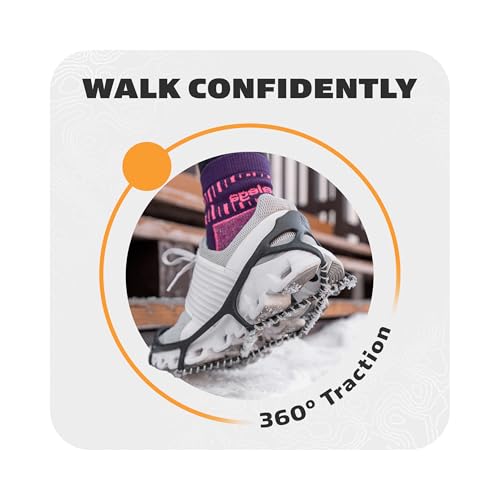 Yaktrax أحذية يكتراكس للمشي على الثلج والجليد (زوج واحد)، متوسط - Image 5