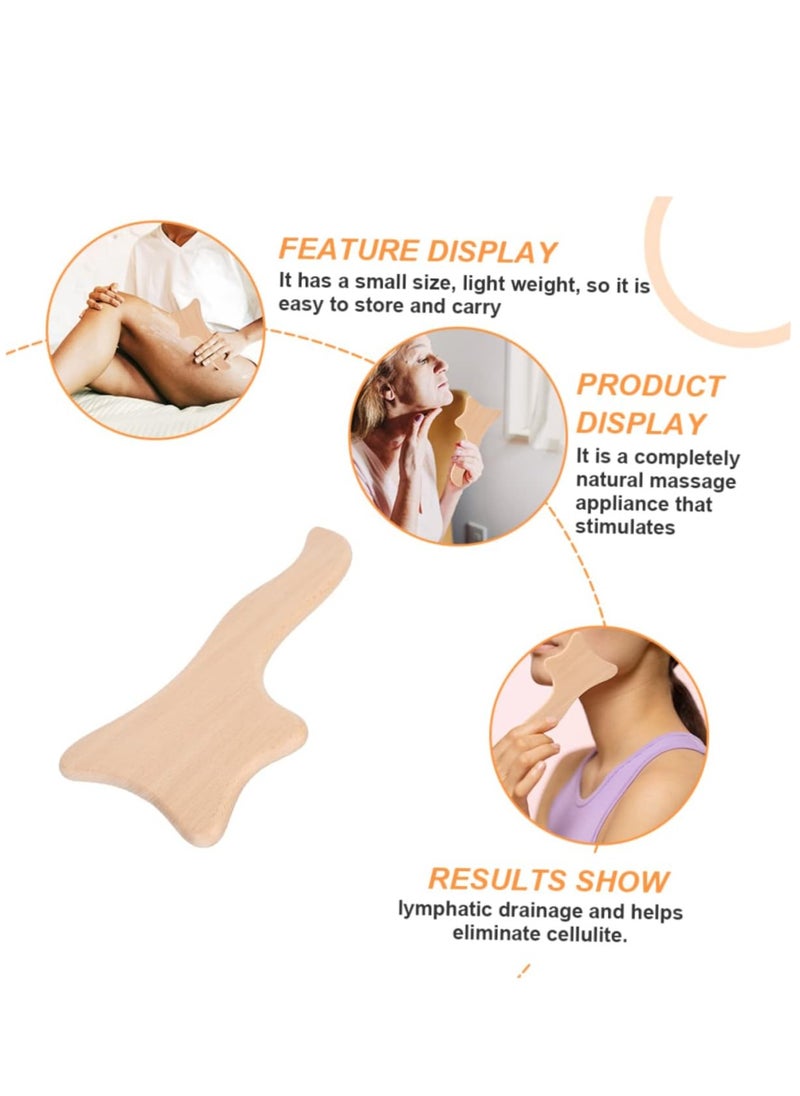 Arabest - Wooden Body Gua Sha Tool Set, Wood Therapy Massage Tools, Leg Back Neck Massager for Lymphatic Drainage, Body Shaping, Pain Relief(6 in 1) - Image 1