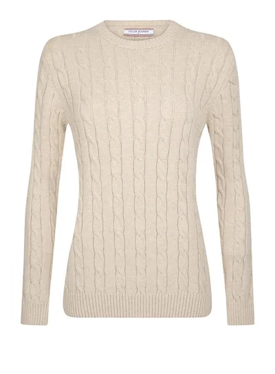 فيليكس هاردي V-Neck Cable Knit Pullover