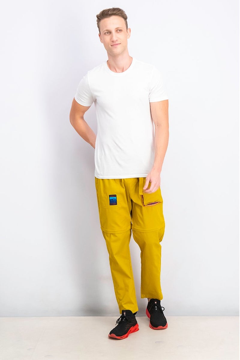 adidas Originals Men Sportswear Fit Training Cargo Trouser, Mustard - Image 4