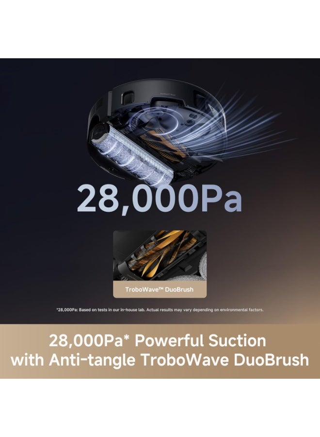 Mova روبوت مكنسة وممسحة متكامل MOVA Z60 ألترا رولر، قوة شفط 28,000Pa، تنظيف ذاتي حقيقي بالأسطوانة، حماية تلقائية للسجاد، قابل للتوسيع لتنظيف الحواف، فرشاة مزدوجة مضادة للتشابك، محطة خالية من المتاعب، نظام DuoSolution - Image 3