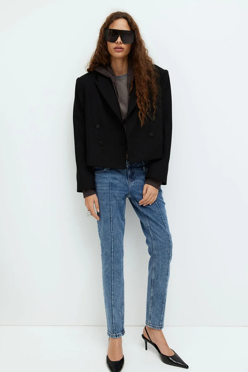 H&M Slim Straight Low Ankle Jeans