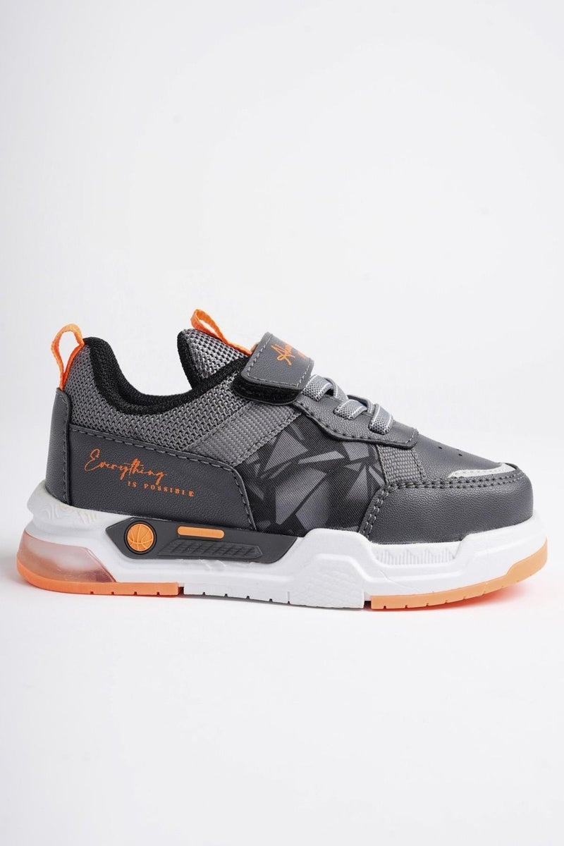 muggo Dory Guaranteed Luminous Laced and Velcro Children's Sneaker Sports Shoes  - Image 1