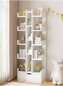 fashionhome Creative Bookshelf Bookcase Simple Living Room Storage Rack 51 x 18 x 142 cm  - Image 1