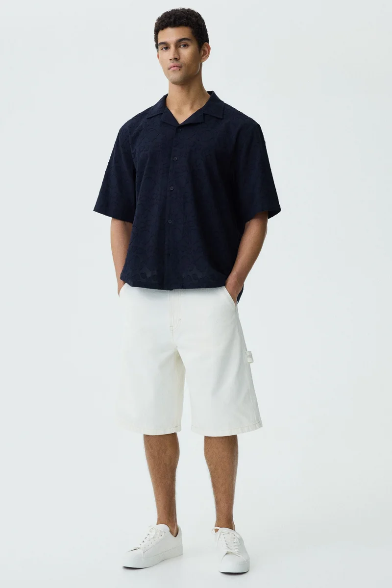 H&M Relaxed Fit Textured resort shirt