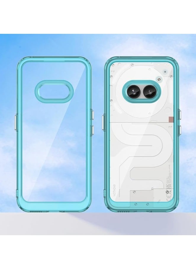 جراب Case for Nothing Phone 2A، ممتص صدمات ناعم مع غطاء خلفي صلب من مادة البولي كربونات الشفافة مقاوم للصدمات جرابات Cases for Nothing Phone 2A-أزرق