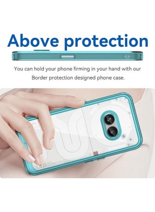 جراب Case for Nothing Phone 2A، ممتص صدمات ناعم مع غطاء خلفي صلب من مادة البولي كربونات الشفافة مقاوم للصدمات جرابات Cases for Nothing Phone 2A-أزرق - view 4