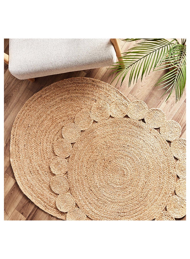 هوم بوكس سجادة دائرية من الجوت المجدول يدويًا من ناتورا  ×  سم - Image 5