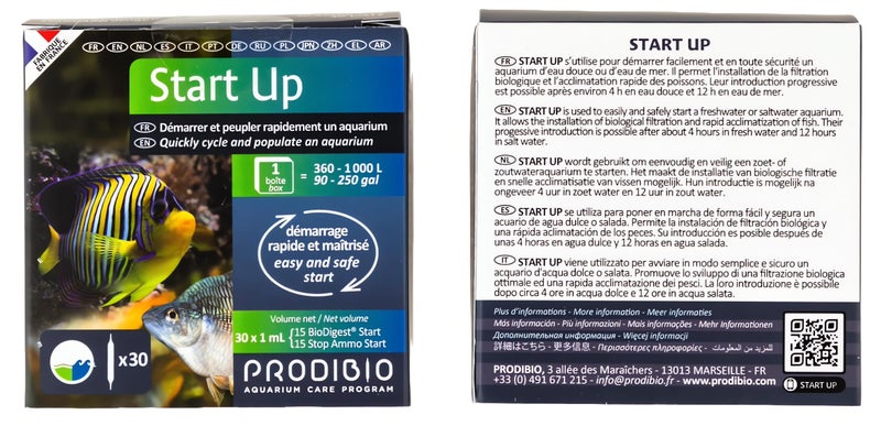 Prodibio Start Up, Bacteria Starter Kit, Fresh and Saltwater, 30/1 mL vials, 90-250 gallons - Image 2