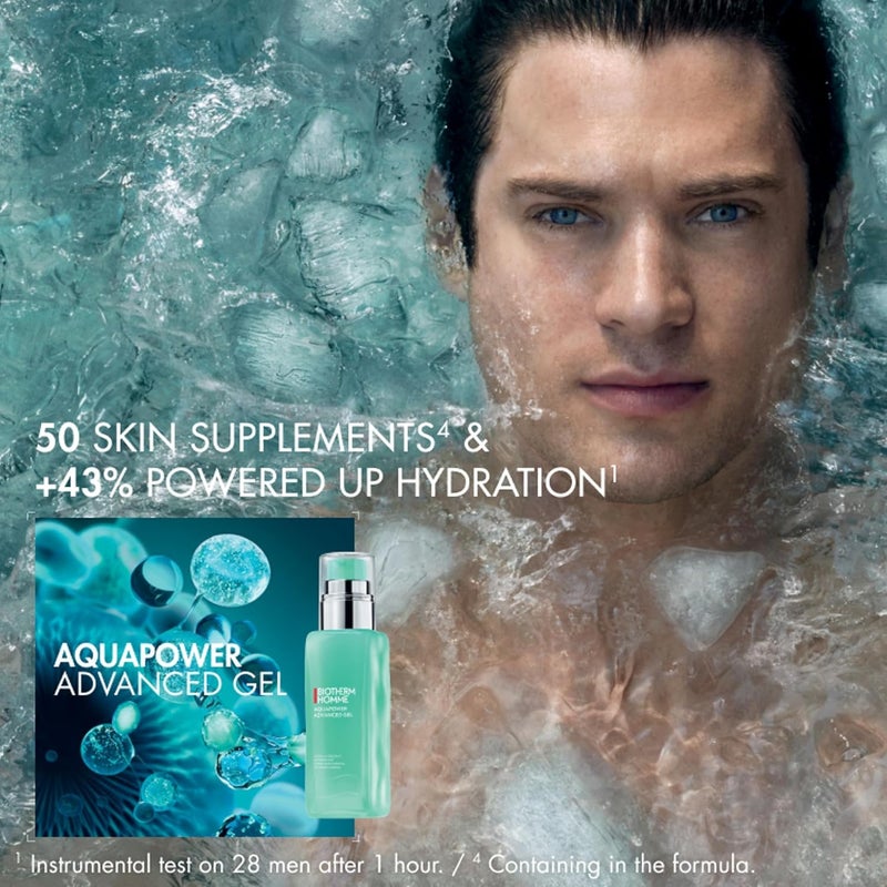 BIOTHERM جل أكواباور المتقدم، مرطب وجه جل للرجال يرطب ويقوي البشرة، تركيبة جل مائية سريعة الامتصاص ومنعشة - Image 2