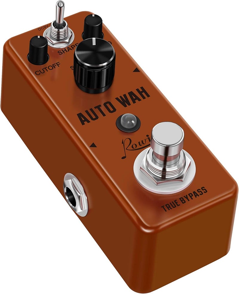 Rowin Auto Wah Guitar Effect Pedal Single Effect Mini Digital Pedal for Electric Guitar and Bass with True Bypass Switch Zinc Alloy Body LEF-3804 - Image 5