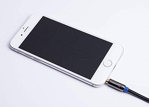 SABRENT 3.5mm Gold Plated Premium Auxiliary Male to Male AUX Cable [Step Down Design] 16 Feet (CB-AUX5) - Image 4
