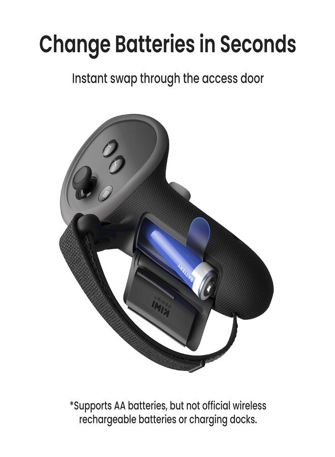 KIWI design G4 Pro Controller Grips Compatible with Meta Quest 3/3S, Made for Meta Certified - Image 4
