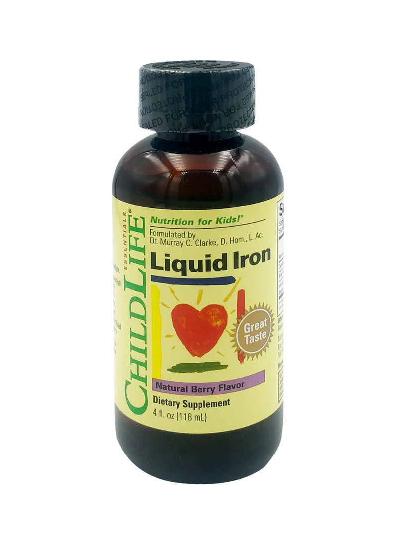 CHILDLIFE - Childlife Essentials Liquid Iron Natural Berry Flavour 4 fl. Oz. (118ml) - Image 1