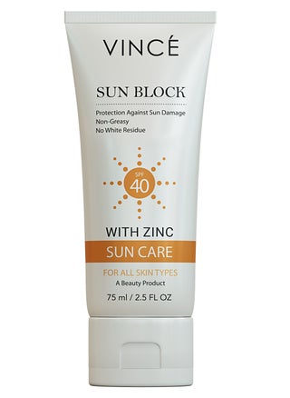Sunblock SPF 40 – Broad-Spectrum Protection against Sun’s Harmful UVA/UVB Rays, Pollution & Infrared – Hydrates, Soothes & Prevents Premature Aging – Lightweight, No White Cast, 75ml - pzsku/ZFC862C8B41639F4BAC86Z/45/1751269481/ffdfd61d-e843-43e0-90c5-ae140be32ecf