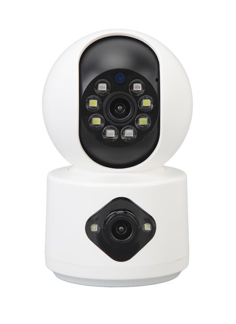 Garosa Dual Lens Design Security Camera 2 Way Talk Full Panoramic View Baby Camera Monitor High Definition Dual Lens Indoors Security Camera