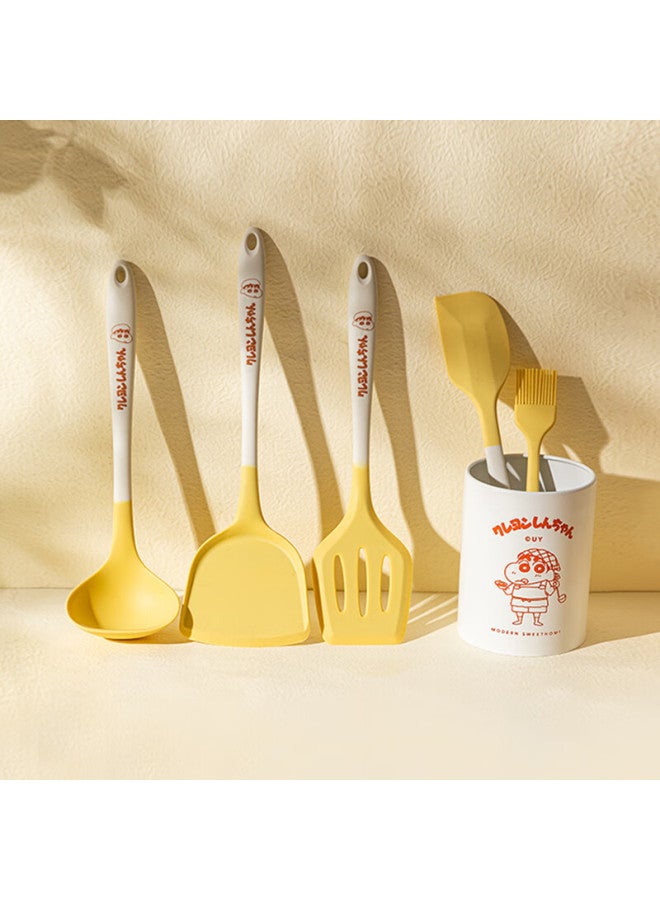 MDZF SWEET HOME Modern Housewife [crayon Shin-chan Collaboration] Silicone Spatula Set, 9-piece Kitchen Utensils For Cooking And Soup, Non-stick Spatula, Specialized Kitchen Tools  - Image 2