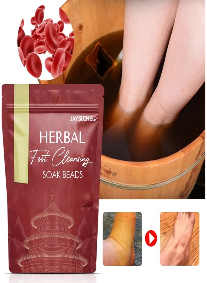 Jaysuing 10PCS Herbal Foot Cleaning Soak Beads, Herbal Body Detox Foot Soak, Foot Spa Pedicure With Bath Salt, Foot Cream, Foot Scrub, Natural Herbal Foot Massage Beads For Men And Women,FRESH your body  - Image 2