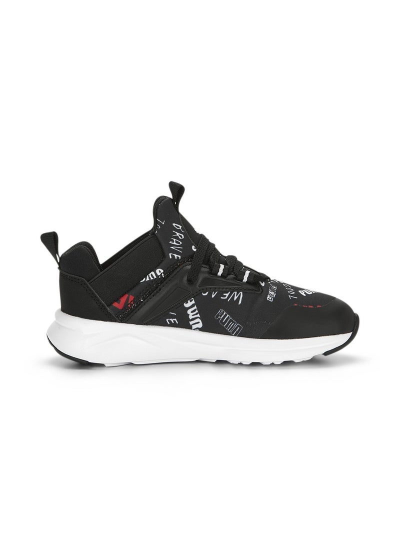 PUMA - Enzo 2 Refresh Brand Love Kids Unisex Black Shoes - Image 1