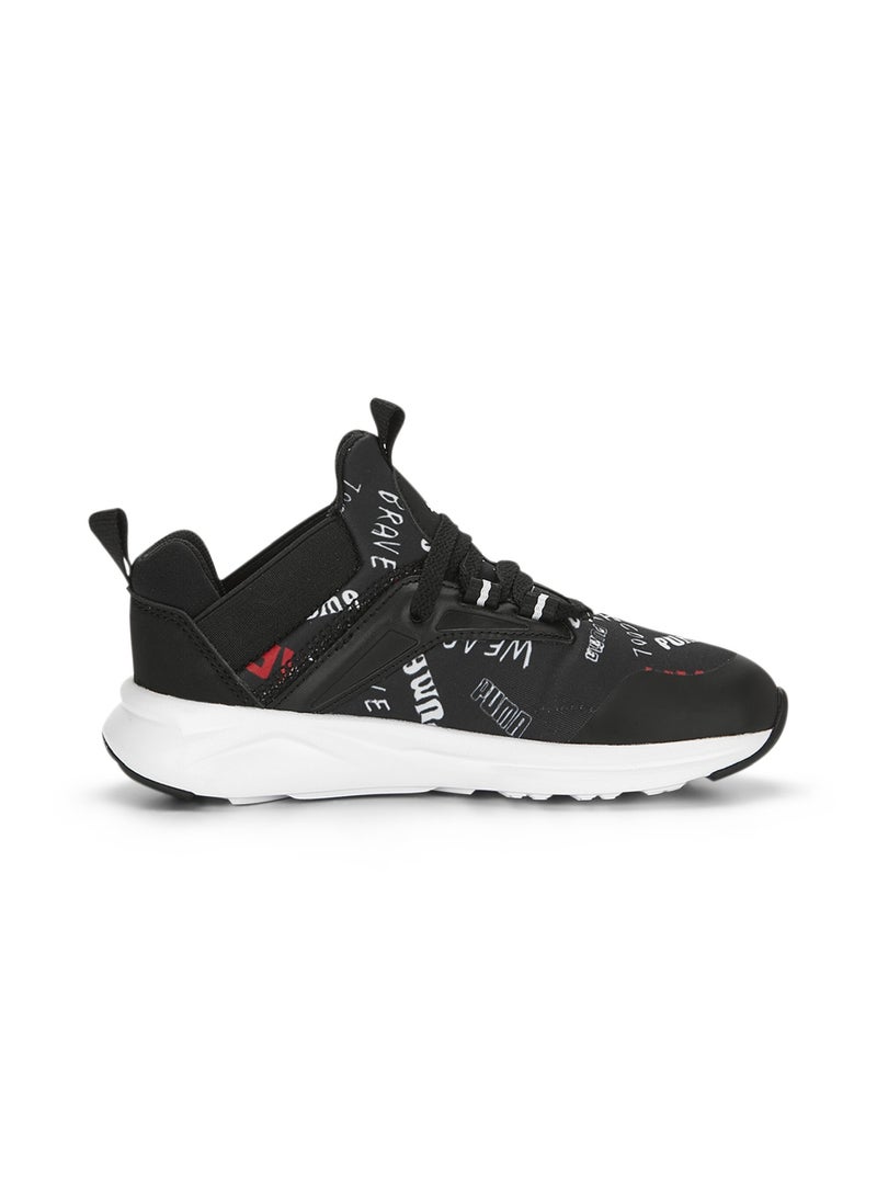 PUMA - Enzo 2 Refresh Brand Love Kids Unisex Black Shoes - Image 1