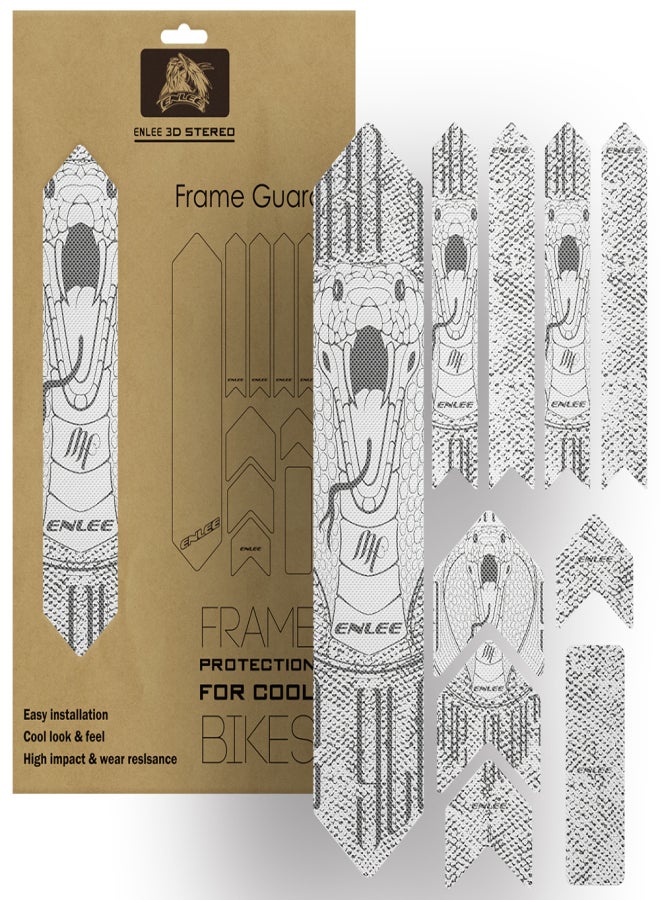 ENLEE Bike Frame Sticker Mountain Bike Scratch Frame Protector Removable Sticker Road Bicycle Frame Adhesive Guard Cover - Image 1