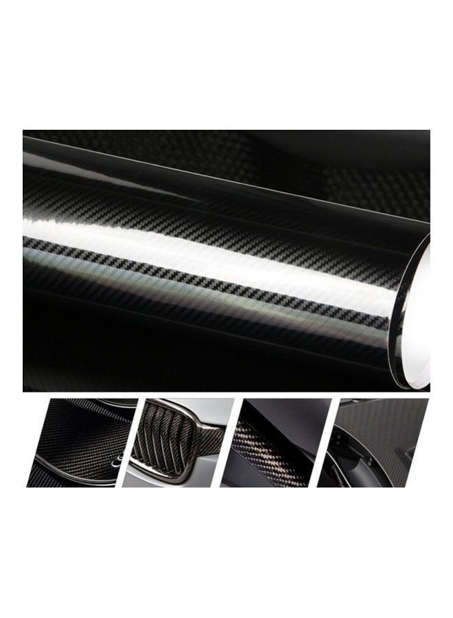 7D Gloss Carbon Fiber Vinyl Film Automotive Wrap Sticker, Super Glossy Car Wrap Vinyl Film Featuring Bubble Free Air Release Technology, DIY Wrap Papers for Automotive Interior Exterior Decoration