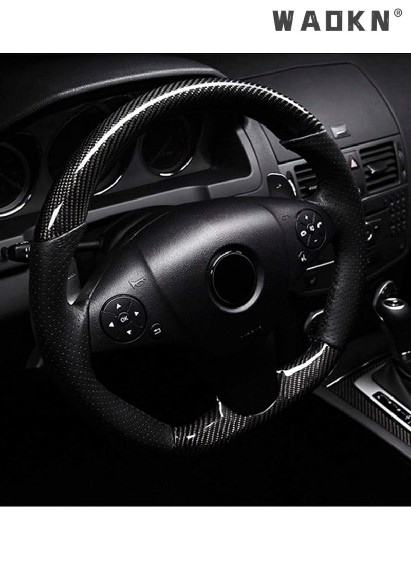 7D Gloss Carbon Fiber Vinyl Film Automotive Wrap Sticker, Super Glossy Car Wrap Vinyl Film Featuring Bubble Free Air Release Technology, DIY Wrap Papers for Automotive Interior Exterior Decoration