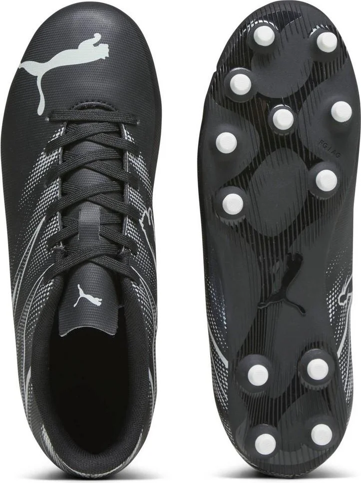 PUMA Attacanto FgAg Jr Kids Black Football Cleats (Turf Ground) 10748001