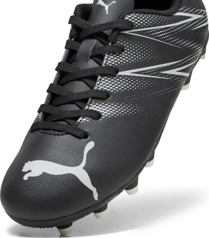PUMA Attacanto FgAg Jr Kids Black Football Cleats (Turf Ground) 10748001