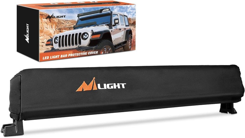 Nilight غطاء واقي لشريط الضوء LED من نيللايت 22 بوصة - غلاف نايلون أسود مقاوم للماء - Image 1