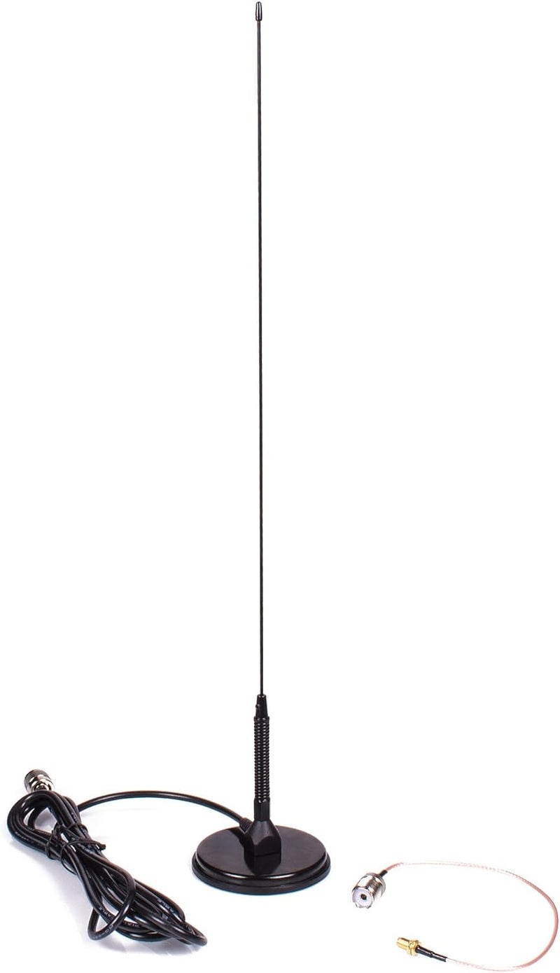 BTECH Authentic Genuine Nagoya UT-72 Super Loading Coil 20-Inch Magnetic Mount (Heavy Duty) VHF/UHF (144/430Mhz) Antenna PL-259, Includes Additional SMA Adaptor for and BaoFeng Handheld Radios - Image 1