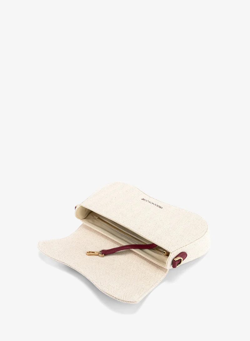 Veganologie  Marra Shoulder Bag in Red Made from 0.5 Bamboo Stems for Women | Best Price UAE