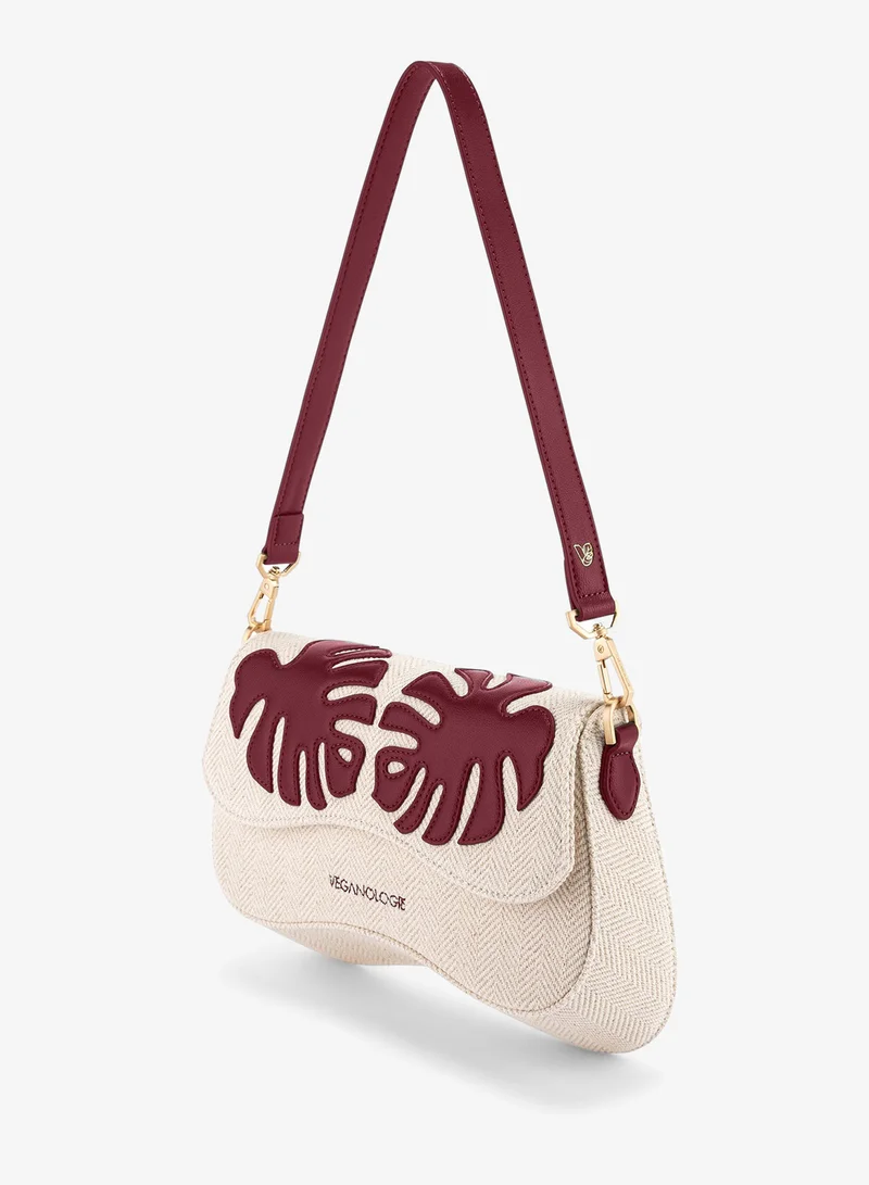 Veganologie  Marra Shoulder Bag in Red Made from 0.5 Bamboo Stems for Women | Best Price UAE