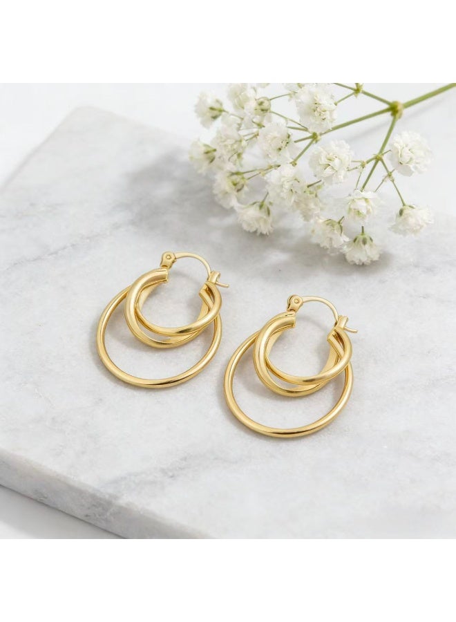 Field 24k Gold-Plated earrings Luxury Gold Earrings | Arabian Elegance, Meticulous Craft - Euro-American INS Style - Image 4