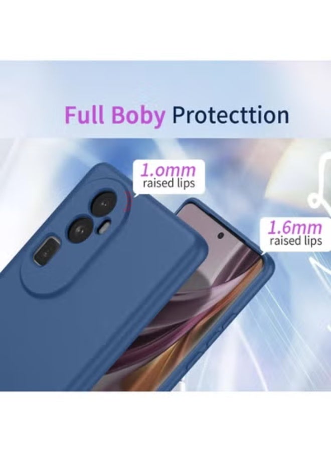 تايجر Case for Huawei Nova 12i with Tempered Glass Screen Protector, Soft Flexible Silicone TPU Shock-Absorbing Bumper Cover, Anti-Scratch Protective Shell for Huawei Nova 12i 6.7 Inch – Blue - Image 2