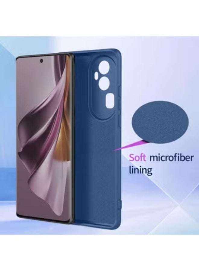 تايجر Case for Huawei Nova 12i with Tempered Glass Screen Protector, Soft Flexible Silicone TPU Shock-Absorbing Bumper Cover, Anti-Scratch Protective Shell for Huawei Nova 12i 6.7 Inch – Blue - Image 3