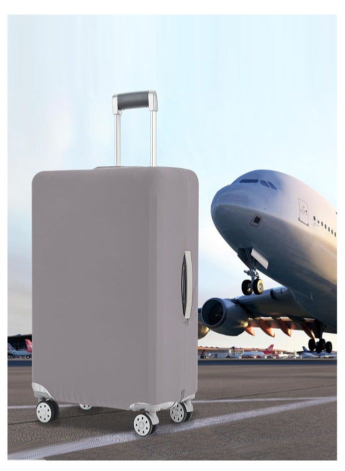 Travel Luggage Cover Protector, Elastic Suitcase Cover Dustproof Luggage Cover Anti-Scratch Baggage Cover Travel Accessories, Grey（26-28 Inch） - Image 5