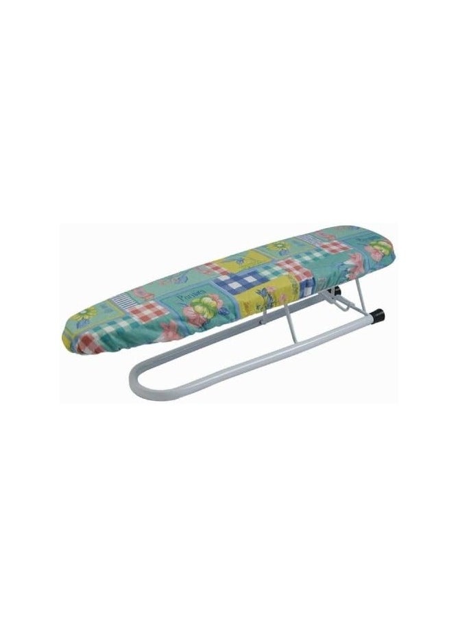 Heavy Duty Tabletop Ironing Board, Small Mini Ironing Table, 100% Cotton Cover, Compact Storage, Lightweight, Ideal for Travel and over bed use, Left and Right-Handed Use, 60 x 30cm Random Colors