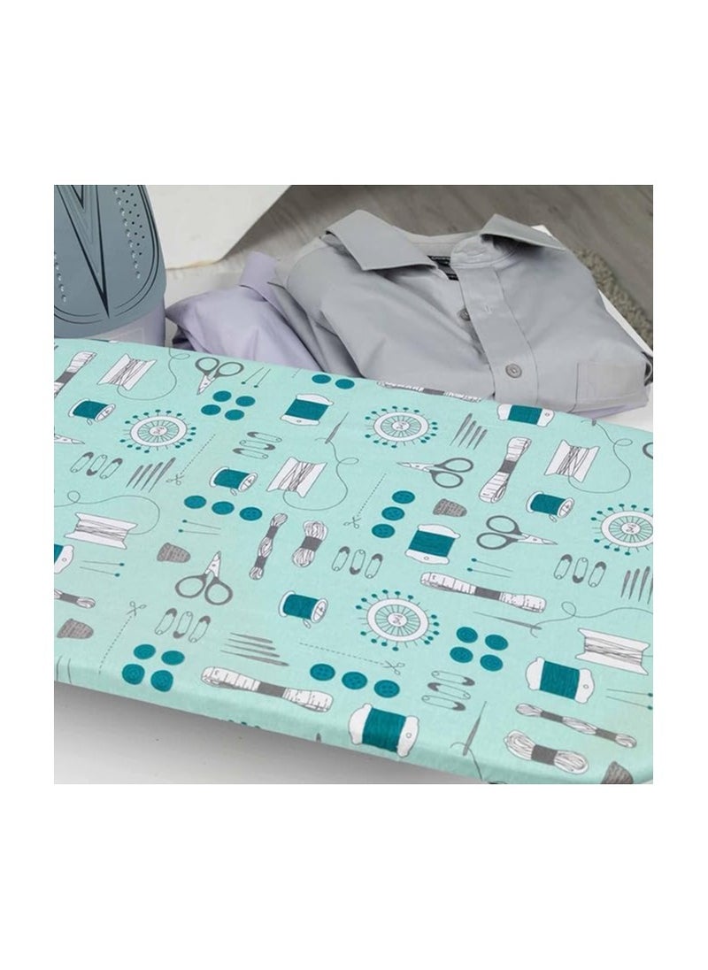 Heavy Duty Tabletop Ironing Board, Small Mini Ironing Table, 100% Cotton Cover, Compact Storage, Lightweight, Ideal for Travel and over bed use, Left and Right-Handed Use, 60 x 30cm Random Colors