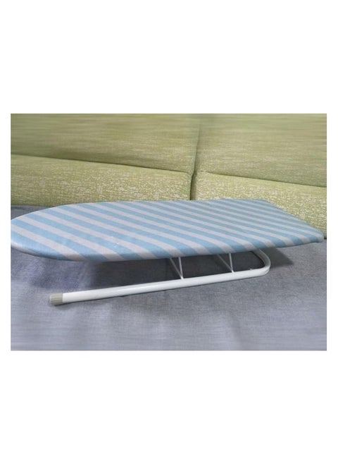 Heavy Duty Tabletop Ironing Board, Small Mini Ironing Table, 100% Cotton Cover, Compact Storage, Lightweight, Ideal for Travel and over bed use, Left and Right-Handed Use, 60 x 30cm Random Colors