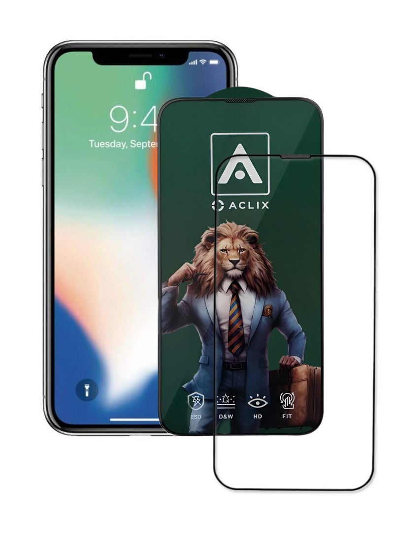ACLIX Antistatic ESD Dustproof Premium Quality High Definition Tempered Glass Screen Protector Designed For  iPhone 10 - Image 1